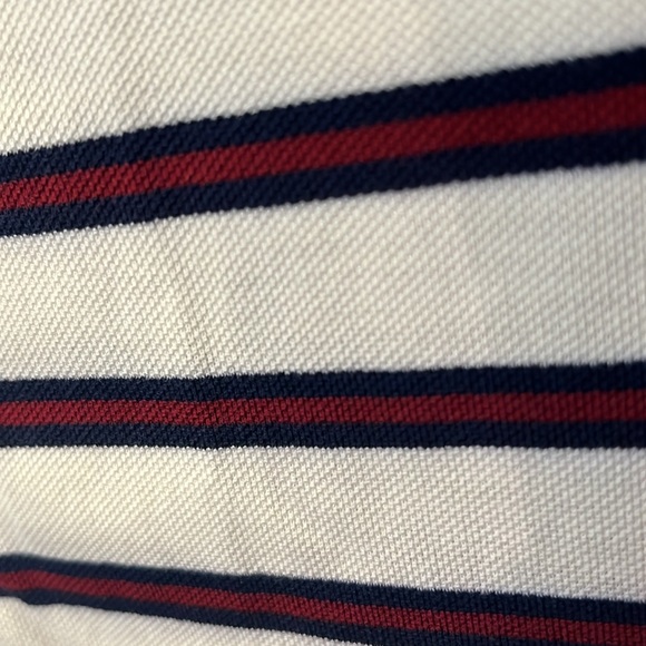 Ralph Lauren White and Black Polo Shirt Classic Stripes Moisture Management Sz.L - Picture 9 of 10